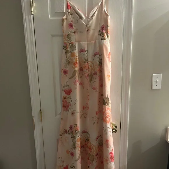 Azazie floral bridesmaid dress, worn once - Picture 3 of 4
